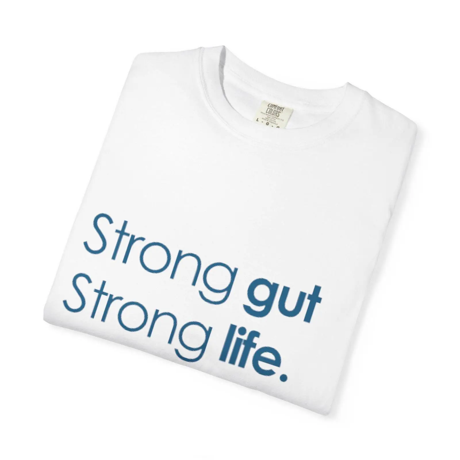 تي شيرت بتصميم شعار Strong Gut - مراجعة Health Wellness Lifestyle وسعره